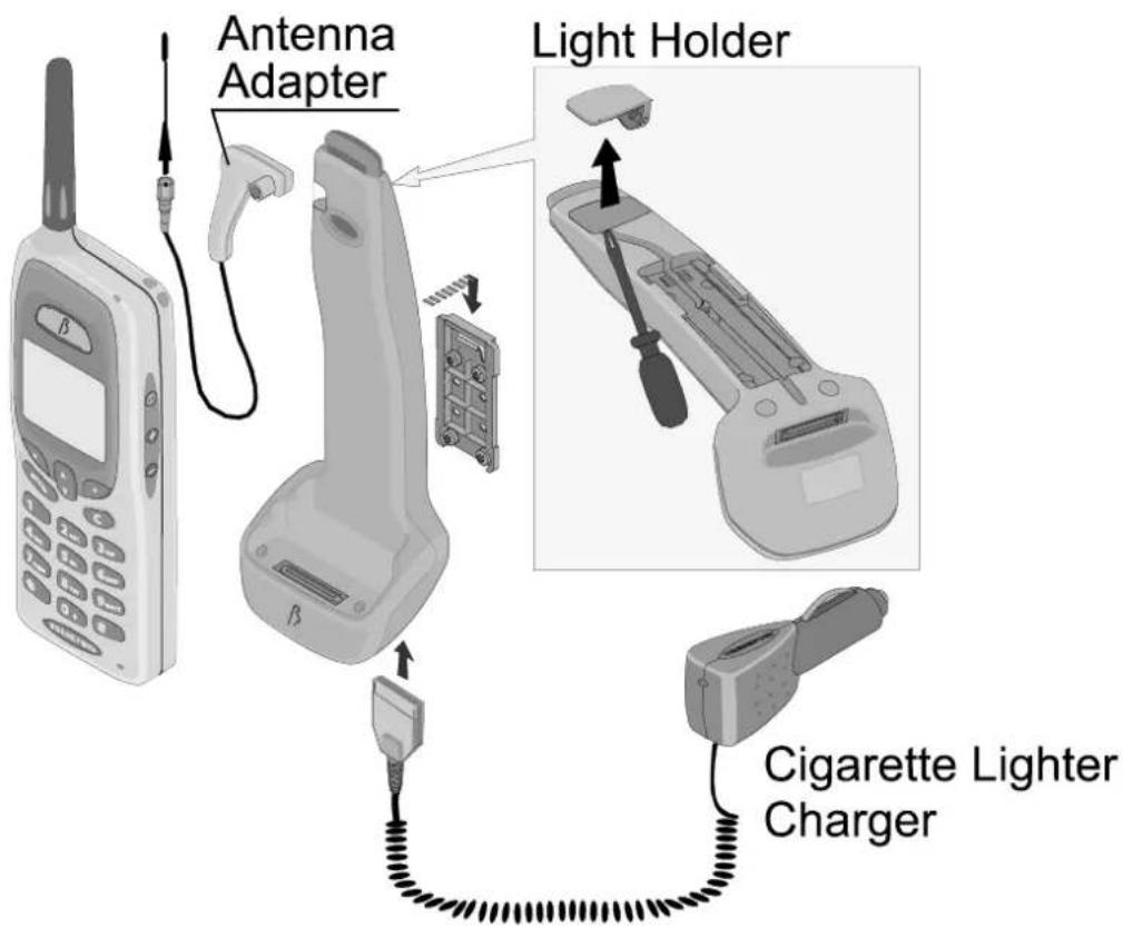 Antenna Adapter Light Holder Cigarette Lighter Charger