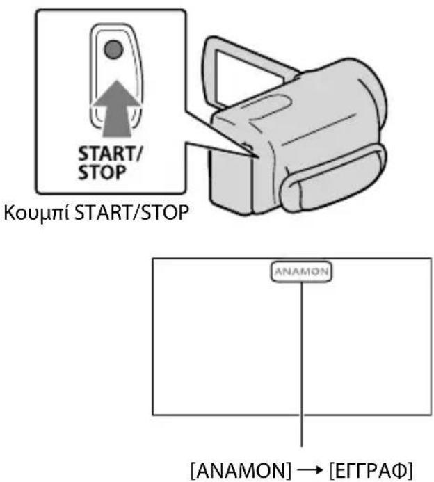 START/ STOP Kouμπi START/STOP ANAMON [ANAMON] → [ΕΓΓΡΑΦ]
