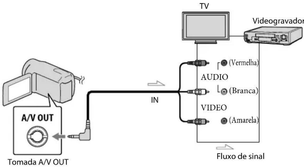 SONY DCR-SX20EK - Reproduzir imagens num televisor - 1