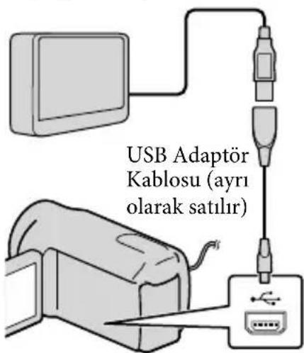 USB Adaptör Kablosu (ayrı olarak satılır)