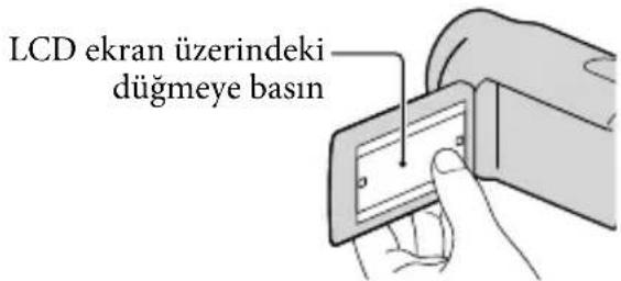 LCD ekran üzerindeki düğmeye basın