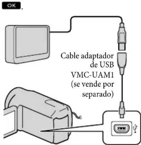 OK Cable adaptador de USB VMC-UAM1 (se vende por separado)