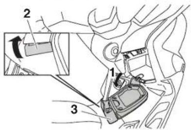 YAMAHA XMAX 250 (2013) - Ön saklama bölmesi B - 1