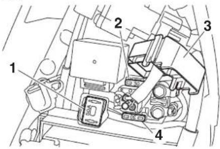 YAMAHA YZF-R1 (2014) - Sigortaların değiştirilmesi - 1