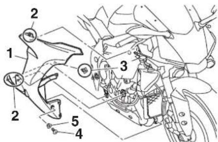 YAMAHA YZF-R1 (2014) - Rüzgarlığı çıkarmak için - 2