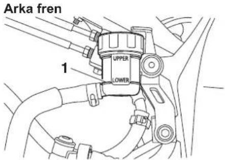 YAMAHA YZF-R1 (2014) - Fren hidroliği seviyesinin kontrolü - 2