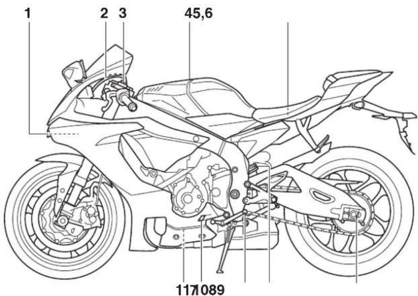 YAMAHA YZF-R1 (2014) - Soldan görünüm - 1