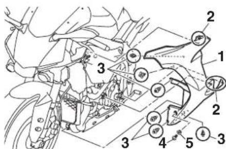 YAMAHA YZF-R1 (2014) - Rüzgarlığı çıkarmak için - 1