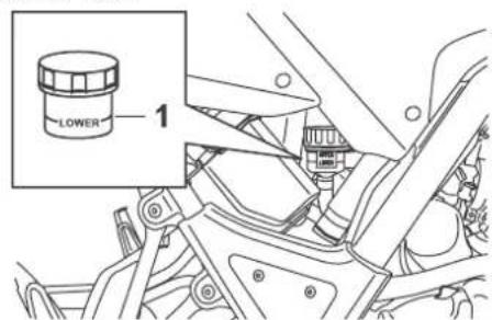 YAMAHA WR125R (2010) - Fren hidroliği seviyesinin kontrol edilmesi - 2