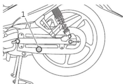 YAMAHA T110C (2011) - Tahrik zincirinin kontrol edilmesi - 1
