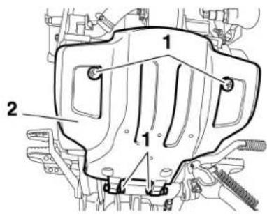 YAMAHA XT660Z (2012) - Motor yağının değiştirilmesi (yağ fil- tresi elemanı dahil veya hariç) - 1