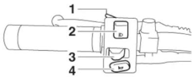 YAMAHA XVS1300A (2014) - Elcik düğmeleri - 1