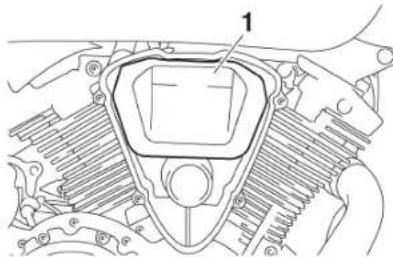 YAMAHA XVS1300A (2014) - Hava filtresi elemanının değiştirilmesi - 2