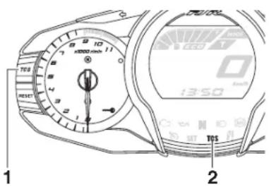 YAMAHA FJR1300AE (2019) - GÖSTERGE TABLOSU VE KUMANDA FONKSİYONLARI - 1