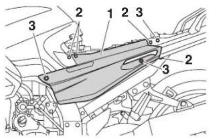 YAMAHA FJR1300AE (2019) - Panelin sökülmesi - 1