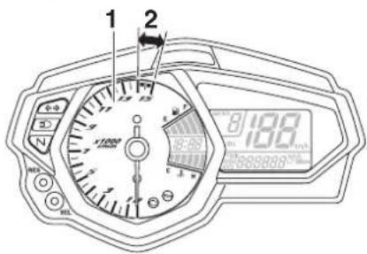 YAMAHA YZF-R25 (2015) - Devir göstergesi - 1