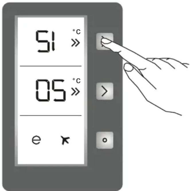 51 °C 05 °C e ×