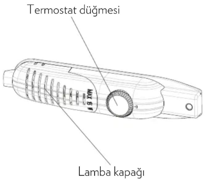 Termostat düğmesi Max B18 Lamba kapağı