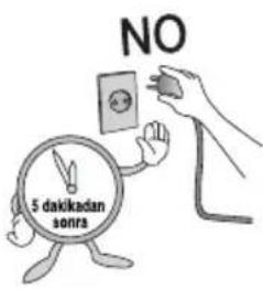 LG GR-M762HSHM - Fişi yeniden takmadan önce en az 5 dakika bekleyin. - 1