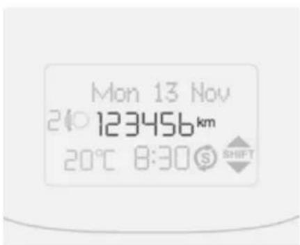 Mon 13 Nov 210 123456 km 20°C 8:30 S SHIFT