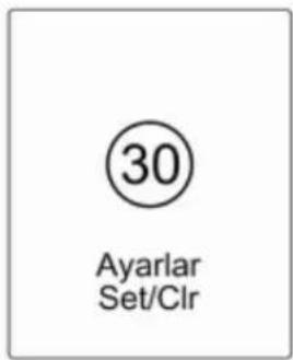 30 Ayarlar Set/Clr