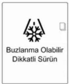 Buzlanma Olabilir Dikkatli Sürün