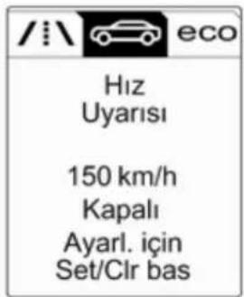 OPEL Cascad (2017) - Araç Bilgileri Menüsü - 2