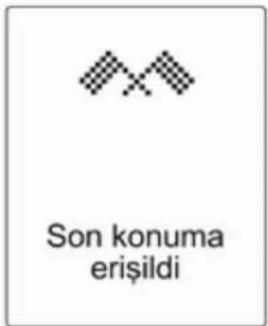 Son konuma erişildi