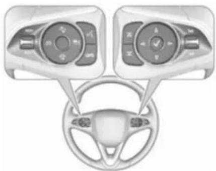 OPEL Yeni (2017) - Direksiyondaki kumanda tuşları - 1