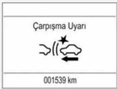 Çarpişma Uyarı 001539 km