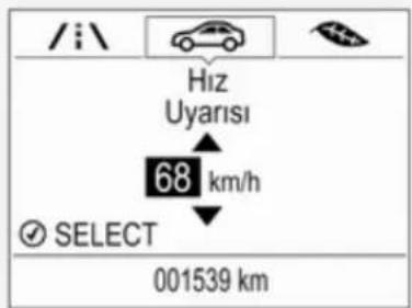 /i\ Hiz Uyarisi 68 km/h SELECT 001539 km