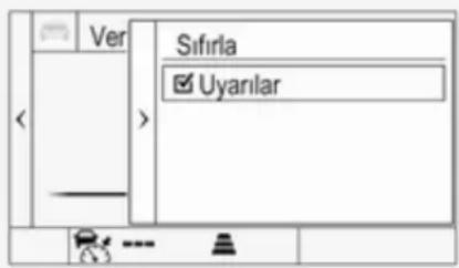 Ver Sifirla ✓ Uyarilar < > (5)