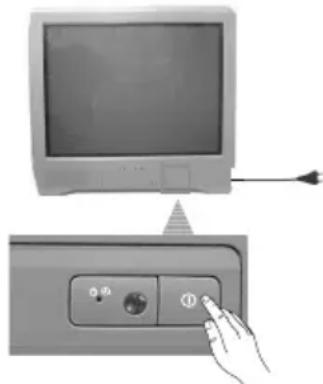 SONY KV-14CT1E - Ενεργοποίηση της τηλεόρασης και αυτόματος συντονισμός - 1