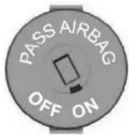 PASS AIRBAG OFF ON