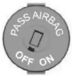 PASS AIRBAG OFF ON