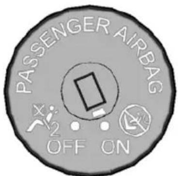 PASSENGER AIRBAG X Y Z OFF ON