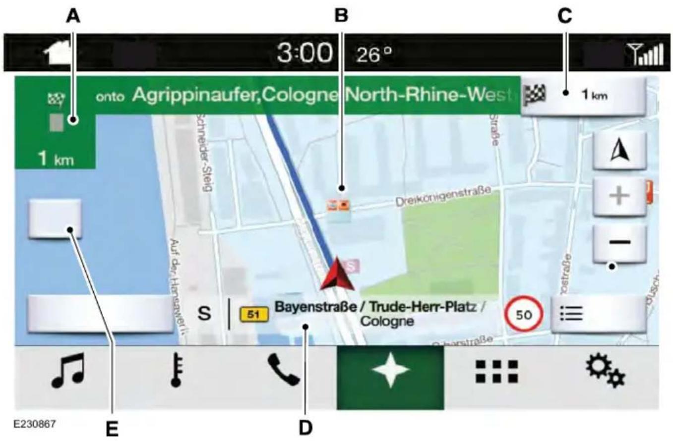 A 3:00 26° onto Agrippinaufer,Cologne North-Rhine-West 1 km S | 51 Bayenstraße / Trude-Herr-Platz / Cologne 50 E230867 D C 1 km