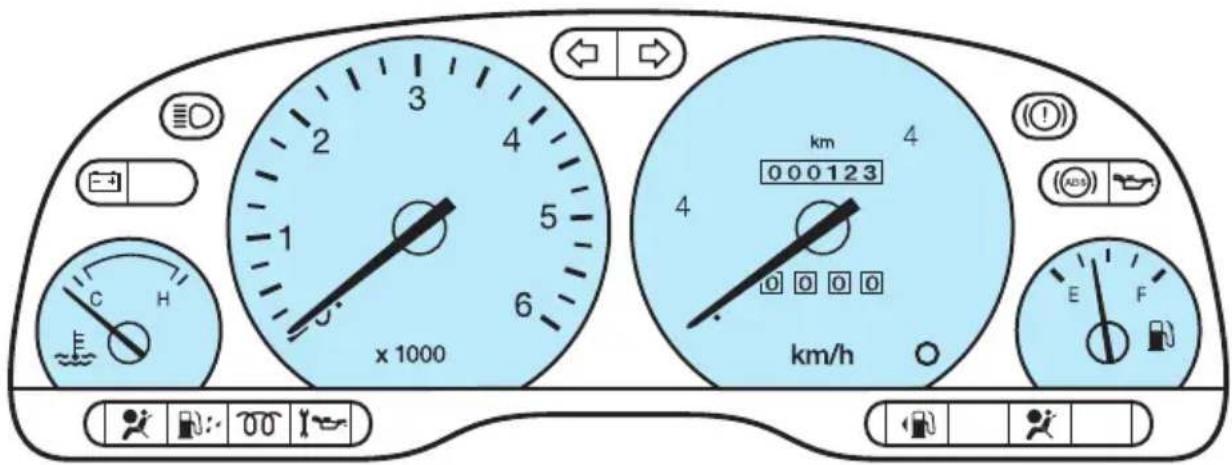 D 2 3 4 5 6 x 1000 km 0 0 0 1 2 3 4 km/h E F
