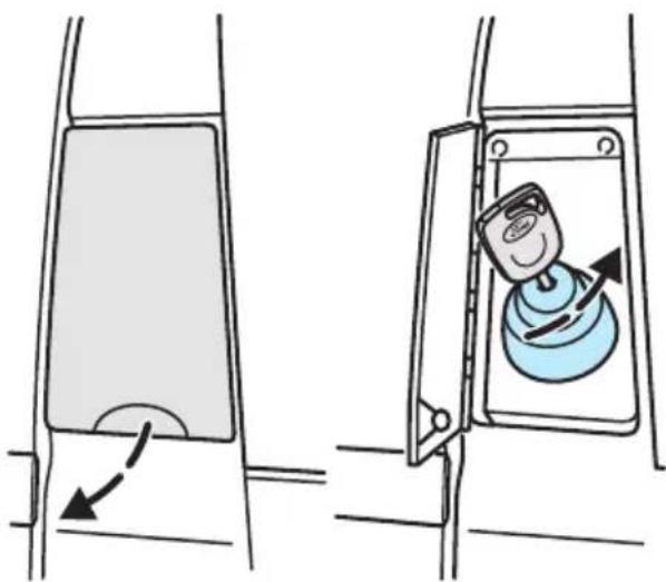 FORD Transit (2005) - Yakıt deposu dolum kapağı kilidi - 1