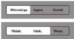 Mikrodalga Izgara Kombi 10dak. 1dak. 10san.