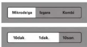 Mikrodalga Izgara Kombi 10dak. 1dak. 10san.