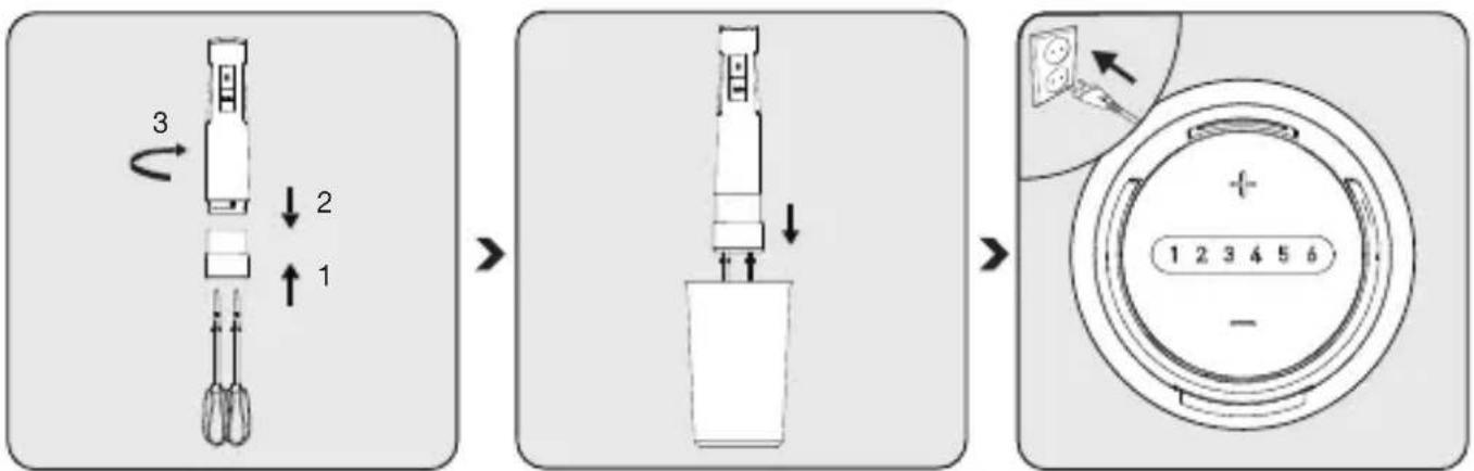 Arçelik K 8525 - Çırpma aksesuarı ile çarpma ve karıştırma işlemi - 1