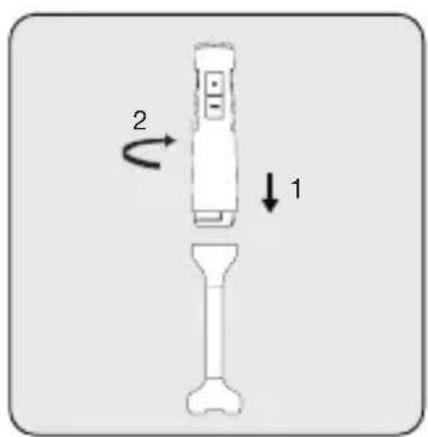 Arçelik K 8525 - Parçalayıcı ayak ile karıştırma ve parçalama işlemi - 1