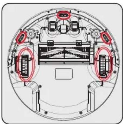 Arçelik Imperium ROBO RS 3121 - Sensör ve tekerleklerin temizlenmesi - 2