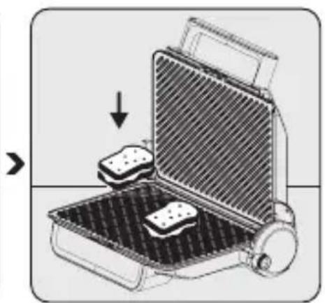 Arçelik TM 3006 S - Tost ve izgara yapma - 3