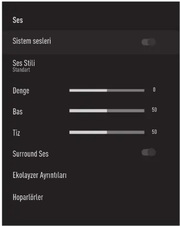 GRUNDIG 43 GFF 6950 B - Ses ayarları - 1