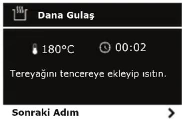 Arçelik MC 6251 - Tarif seçme ve başlatma - 8
