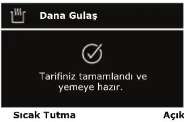Arçelik MC 6251 - Tarif seçme ve başlatma - 9