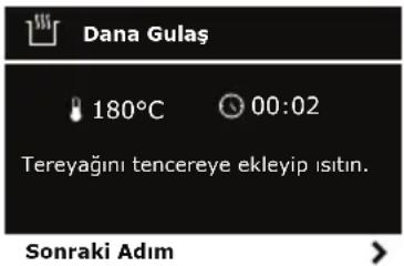 Arçelik MC 6251 - Tarif seçme ve başlatma - 7