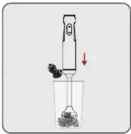 Arçelik HBS 9285 CI - Parçalayıcı ayak ile karıştırma ve parçalama işlemi - 3